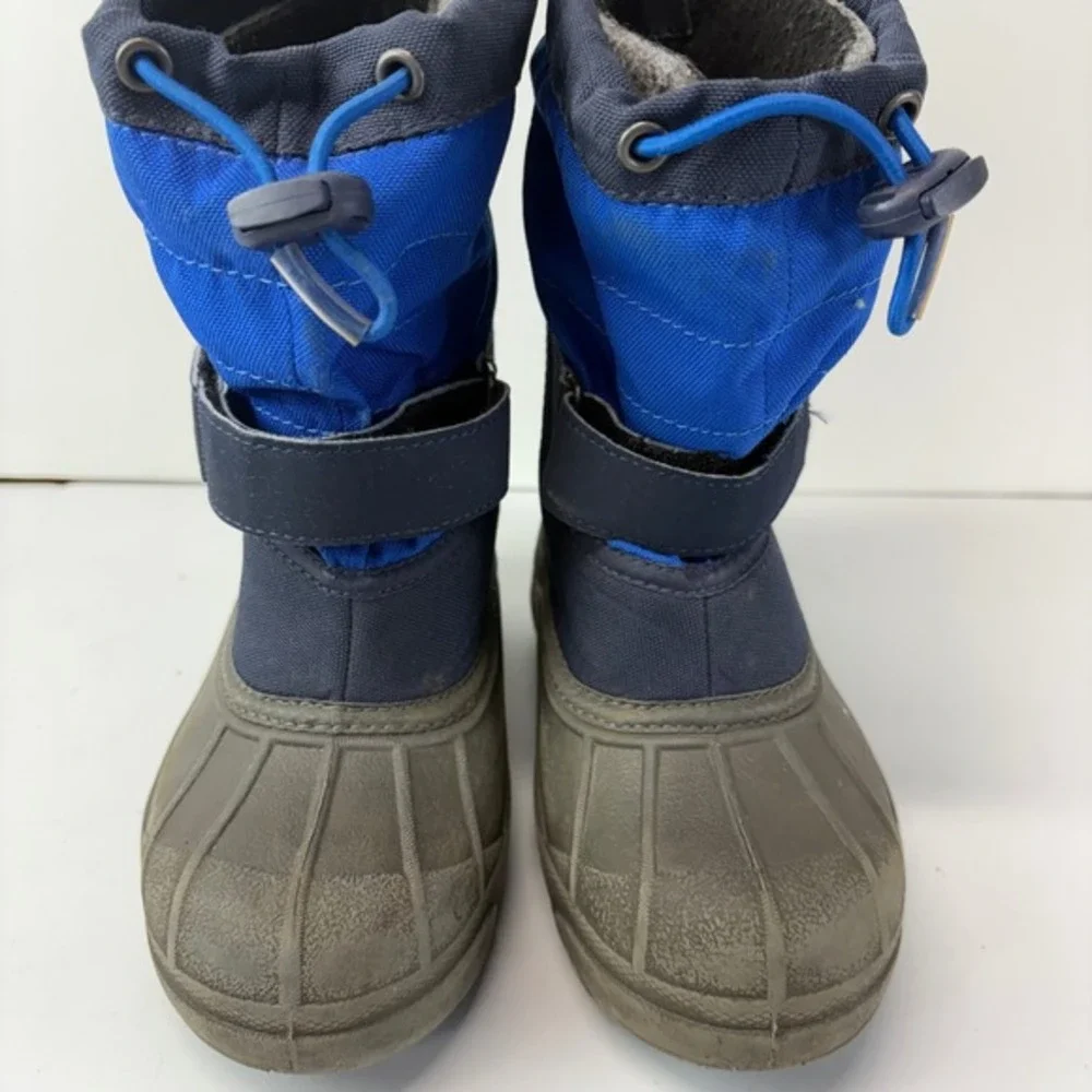 Columbia Winter Snow Boots‎ Little Kid Size 13 Blue Gray Waterproof